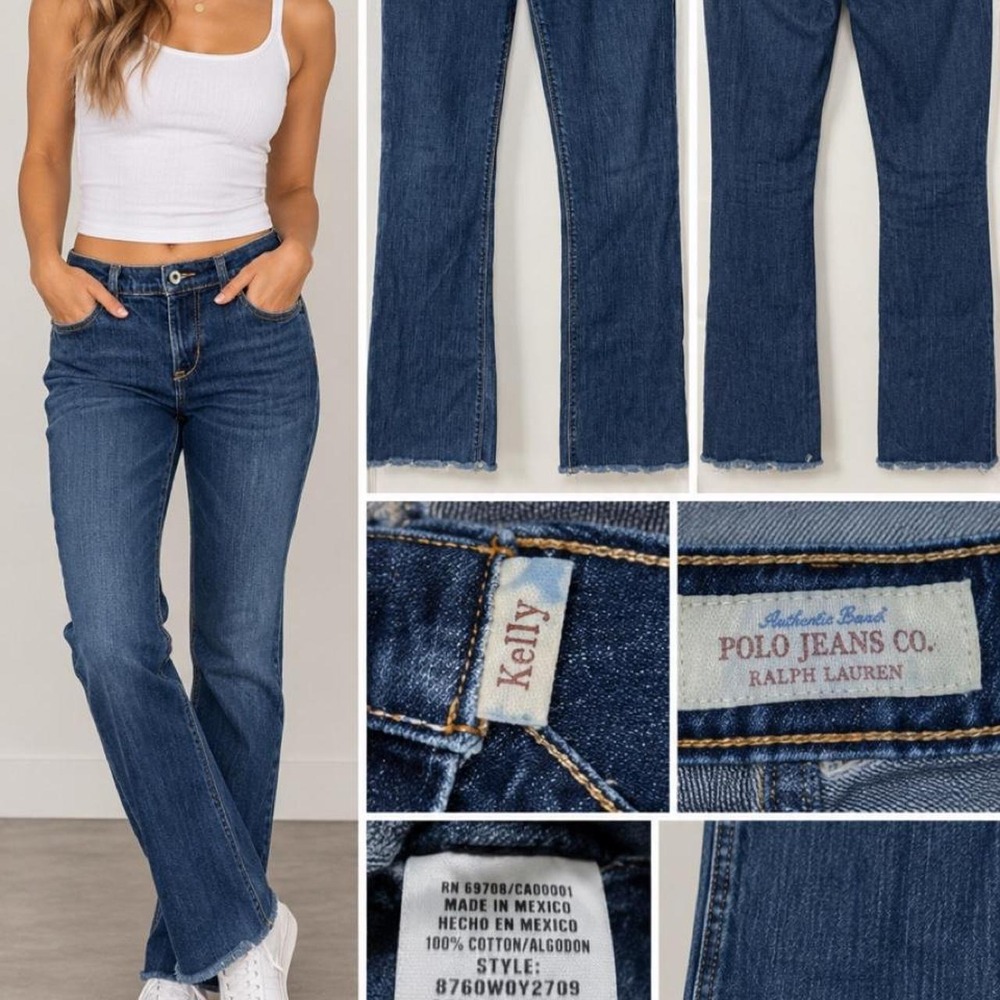 ♥️ Vintage Polo Jeans Co. Ralph Lauren Kelly Jeans - Picture 1 of 7